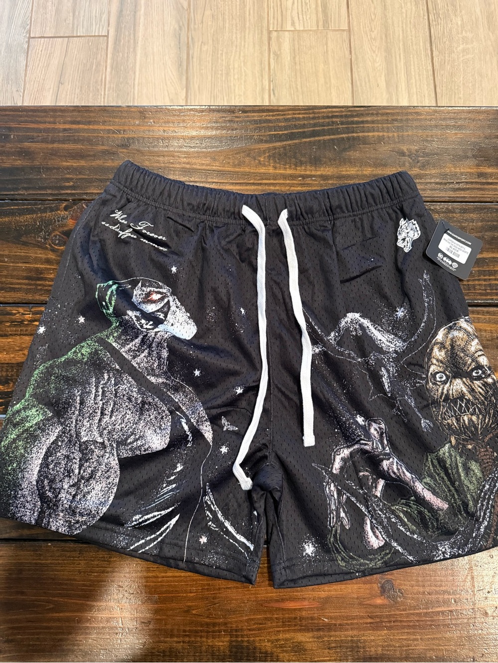 Darc Sport x Batman collab, Bane & Scarecrow fire athletic shorts